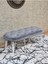Ufo Oturak Bench - Beyaz Boyalı Telli Ayak - Oturak - Bench - Puf - Yatak Ucu Pufu Gri Renk 100 x 50 Boyut/ebat 1