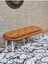 Ufo Oturak Bench - Beyaz Boyalı Telli Ayak - Oturak - Bench - Puf - Yatak Ucu Pufu Turuncu Renk 100 x 50 Boyut/ebat 1