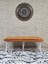 Ufo Oturak Bench - Beyaz Boyalı Telli Ayak - Oturak - Bench - Puf - Yatak Ucu Pufu Turuncu Renk 100 x 50 Boyut/ebat 3