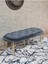 Ufo Oturak Bench - Gold Kaplama Telli Ayak - Oturak - Bench - Puf - Yatak Ucu Pufu Füme Renk 100 x 50 Boyut/ebat 1