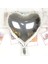 Techmrt Kalp Uçan Balon Folyo Gümüş 80 cm 32 Inç 1