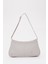 Gri SHK129 Suni Deri Astarlı Fermuarlı Ayarlanabilir Askılı El, Kol ve Omuz Çantası 1