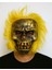 Techmrt Wild Skull - Bakır Kafatası Sarı Saçlı Iskelet Maske 1