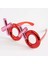 Techmrt Kırmızı Renk Xoxo Yazılı Parti Gözlüğü 17X7 cm 1
