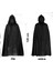 Techmrt Siyah Uzun Pelerin 120 cm Kapüşonlu – Cosplay ve Parti Kostümü 1