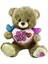 PJH2322 Peluş Kalpli Ayı 30CM Kız Erkek Çocuk Oyuncak Eğitici Oyuncaklar 2