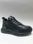 Hakiki Deri Balon Taban Siyah Bağcıksız Geniş Kalıp Kışlık Erkek Ayakkabı C-985376PPT 2