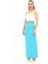 Uzun Düz Dar Etek-Turkuaz 5