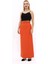 Uzun Düz Dar Etek-Turuncu 1