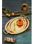 Oval Model Lüx Metal 2’li Sunum Tepsisi – Şık Kulplu Çay Tepsisi, Kahve ve Nişan Sunum Tepsisi Seti (37X28 cm ve 44X33 Cm) 3