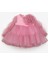 Gülkurusu Puantiyeli Gül Aksesuarlı Kız Çocuk Elbise - Belinda 5