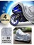 Tgb 101S 50CC Arka Çanta Uyumlu Motor Miflonlu Premium 4 Mevsim Koruma Gri 4