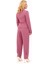 Gömlek Yaka Klasik Ceket & Paçası Pileli Pantolon-Rose 3