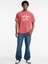 Jeans Erkek Kırmızı Oversize Fit T-Shirt M5YI52K8HM0-G585 2