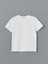 Unisex Çocuk Beyaz Regular Fit Düz Kesim Bisiklet Yaka Basic Düz %100 Pamuk Kısa Kollu Baskısız Tişört T-Shirt 1