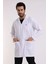 Doktor Öğretmen Erkek Önlük Ara Boy Ceket Yaka - 171 Beyaz 4