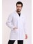 Doktor Öğretmen Erkek Önlük Ara Boy Ceket Yaka - 171 Beyaz 5