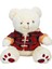Buğz 1510 Ekose Elbiseli Peluş Ayı 45 cm -Sunman 2