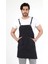 Barista Askılı Önlük Kanguru Cepli - Füme 5