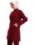Tesettür Forma Tek Üst Full Çıtçıt - 5513 Bahar Bordo 4