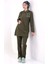 Soft Likralı Tesettür Forma Takım Iki Çıtçıt - 6427 Haki Yeşili 3