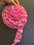 Pembe Çiçek Arma Dikiş Aksesuarı 16 cm 2