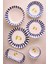 Limone Blu 27 Parça 6 Kişilik Seramik Yemek Takımı Limon Desenli Mavi Çizgili Sunum Seti 2