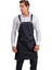 Barista Askılı Önlük Kanguru Cepli Deri Kemerli - Siyah 1