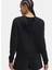 6005511-001-UA Rival Terry Hoodie Siyah Kapüşon Yaka Normal Düz Kadın Sweatshırt 2