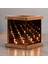 Kaira - Dekoratif Sonsuzluk Efektli Ahşap Tealight Mumluk 1