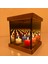 Kaira - Dekoratif Sonsuzluk Efektli Ahşap Tealight Mumluk 7
