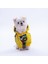 Osaka Smile Sarı Emoji Desenli Köpek Mont Köpek Yağmurluk Köpek Kıyafeti Köpek Elbisesi 4