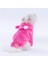 Pembe Lucca Teddy Hoodie Ayı Kulaklı Peluş Köpek Kıyafeti Kedi Kıyafeti Köpek Sweati 3
