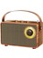 Retro Bluetooth Radyo Hoparlör – 5.3 Kablosuz Bağlantı, 5W Güçlü Ses, 1500 Mah Şarjlı Batarya, Usb/tf/aux Girişli, Ahşap Tasarımlı Vintage Fm Radyo, 10.2cm Yükseklik Müzik Kutusu | AS23 1