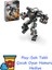 | Marvel War Machine Robot Zırhı 76277-6 Yaş ve Üzeri Süper Kahraman Seven Çocuklar Için Inşa Edilebilen Savaşçı Içeren Yaratıcı Oyuncak Yapım Seti (154 Parça) + Play-Doh Oyun Hamuru 1