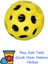 Moon Ball (Yükseğe Zıplayan Top) - 7 cm - Süper Eğlenceli Uzay Topu - Space - Bouncy Ball - Sarı + Play-Doh Oyun Hamuru 1