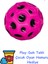 Moon Ball (Yükseğe Zıplayan Top) - 7 cm - Süper Eğlenceli Uzay Topu - Space - Bouncy Ball - Mor + Play-Doh Oyun Hamuru 1