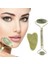Buffer® Çift Taraflı 2li Cilt Yüz Masaj Aleti Jade Roller Yeşim Taşı Seti 1