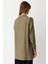 Kendinden Desenli Fermuar Kapamalı Tunik Haki 5