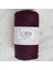Loren Polyester Soft Macrame Patlıcan Moru El Örgü Ipi - LM038 - 34443 1