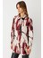 Desenli Tunik Bordo 3