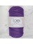 Loren Polyester Soft Macrame Koyu Mor El Örgü Ipi - LM025 - 34434 1