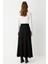 Verev Parça Detaylı Etek Siyah 5