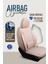 Alfa Romeo Spider Uyumlu Yarı Deri Oto Koltuk Kılıfı Ön/arka 5 Li Set Atlas Bej 6