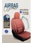 Peugeot 206 Uyumlu Yarı Deri Oto Koltuk Kılıfı Ön/arka 5 Li Set Atlas Tarçın 5