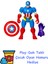 Mixmashers Marvel Captain America Avengers Karıştır ve Eşleştir Aksiyon Figürü ve Aksesuarları + Play-Doh Oyun Hamuru 1