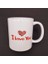 I Love You Baskılı Bardak 2