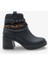 Mojca Kadın Zincir Detaylı Topuklu Bot Siyah 1