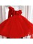 Alice Kırmızı Tek Omuz Abiye Çocuk Elbisesi - Tül Kabarık Parti ve Doğum Günü Elbisesi 2