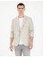 Erkek Slim Fit Keten Ekose Ceket 1853881 2
